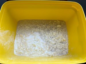 KühlschrankteigGroße Teigmenge als Vorratsteig des BasisTeiges mit der no nead Methode herstellen, Kühlschrankteig