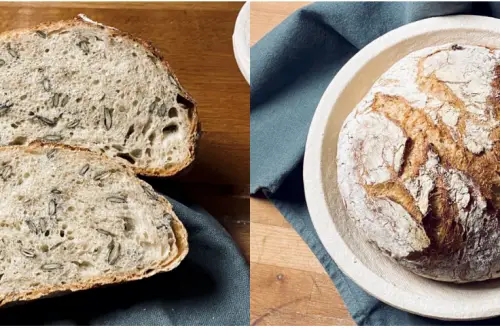 Körnerbrot aus dem Topf, Fitnessbrot