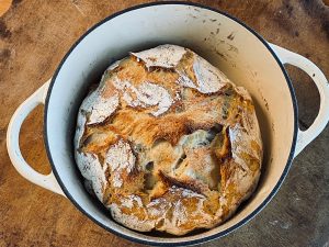 Backergebnis Kühlschrankteig im Topf gebacken