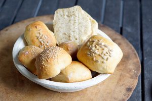 No knead Brötchen mit und ohne Körner