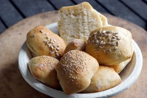 No knead Brötchen mit und ohne Körner