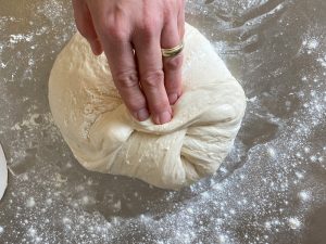 BasisTeig no knead Teig rund formen