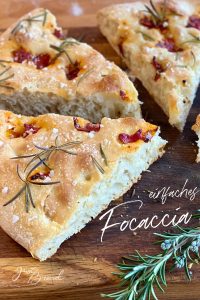 Pinterest Pin für Focaccia