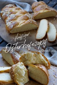 Weicher, buttriger Hefezopf, Pinterest Pin