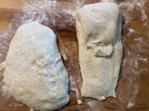 Fougasse Teiglinge falten