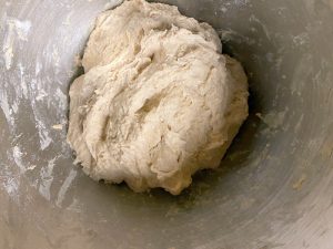 no knead Methode Teig fertig veremengt