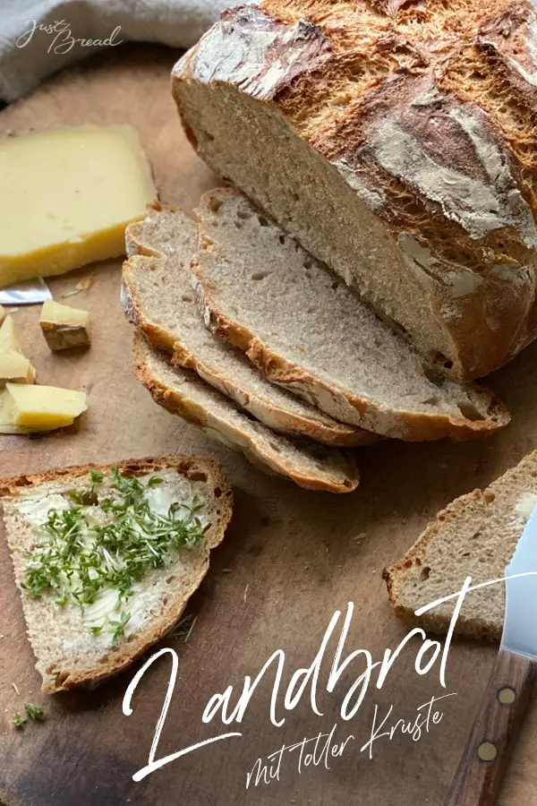 Pinterest Pin zum Landbrot