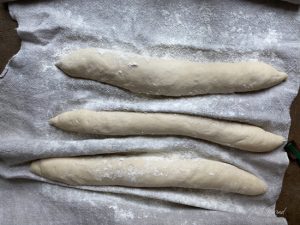 Baguettes Teiglinge einschneiden