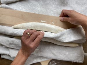 Baguettes Teiglinge einschneiden