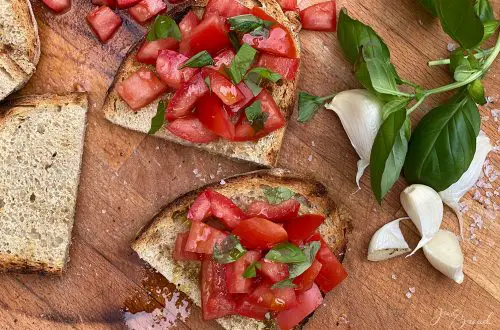 Bruschetta, eine köstliche Vorspeise