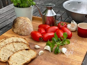 Bruschetta, eine italienische Vorspeise