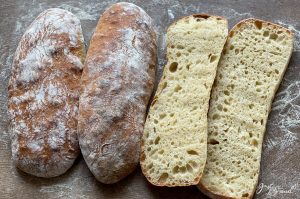 DinkelCiabatta mit Mehlkochstück