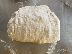 Kartoffelbrot-Teig rundformen