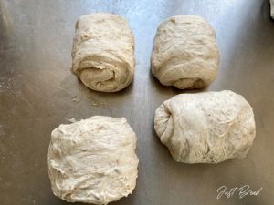 Toasbrot: Teig portionieren und formen