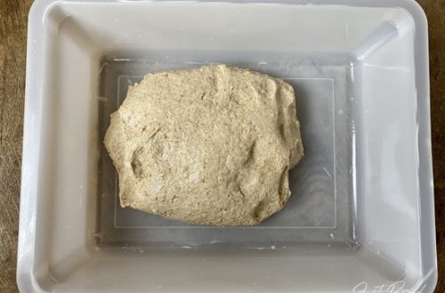 Teigherstellung des Weizenmischbrotes