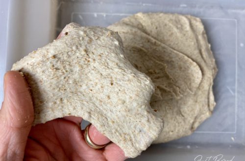 Teigherstellung des Weizenmischbrotes