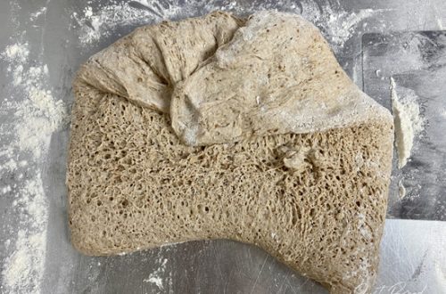 Teig formen und falten