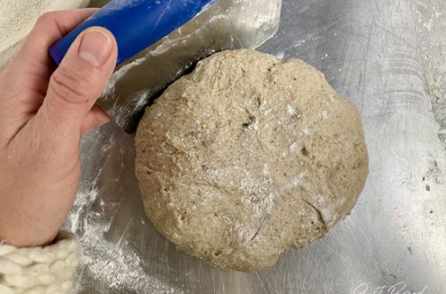 Teig formen und falten