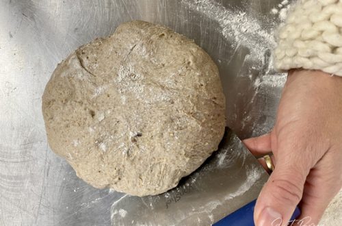 Teig formen und falten