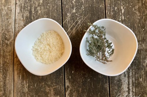 Grissini - Verfeinerung mit Parmesan, Thymian