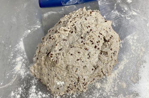 HauptTeig formen für das SaatenBrot