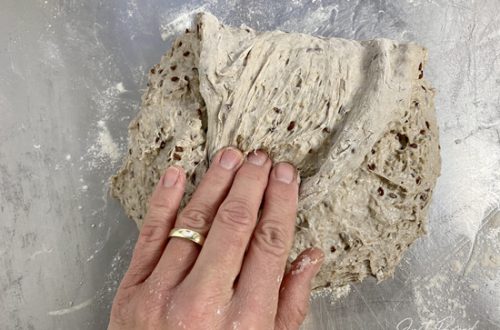 HauptTeig formen für das SaatenBrot