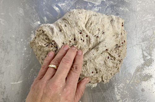 HauptTeig formen für das SaatenBrot