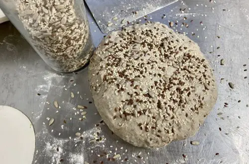 Teigling in Saaten wälzen