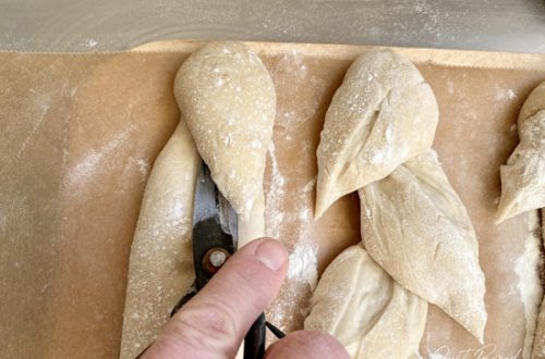 Pain d'épi einschneiden