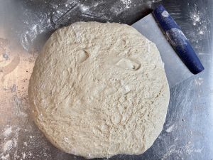Fertig gegangener Teig