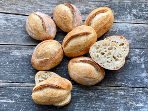 Hefewasser Brötchen, tolle Lunchbrötchen