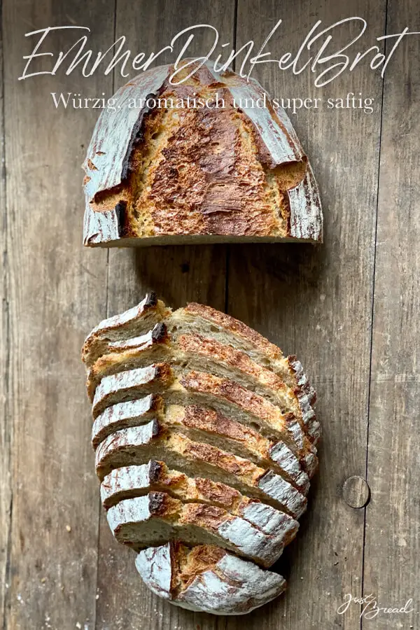 EmmerDinkelBrot mit würzigem Geschmack und saftiger Krume