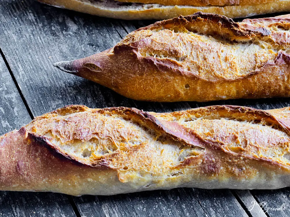 Dinkel-Baguette mit einer tollen Kruste und einer saftigen Krume