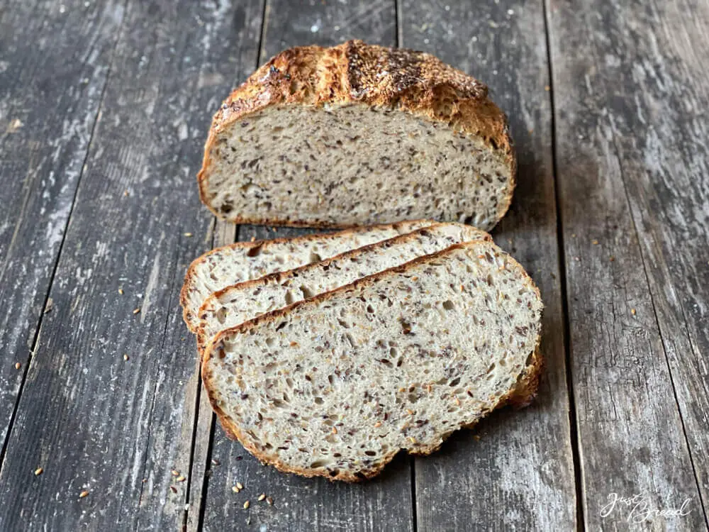 Leinsamen Buttermilch Brot, lecker und gesund