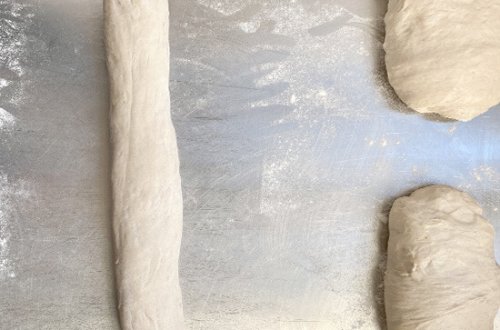 Pain d'épi Teigstränge formen