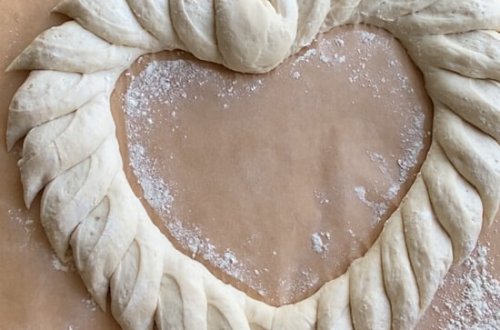 Pain d'épi Herzform vor dem Backen einschneiden