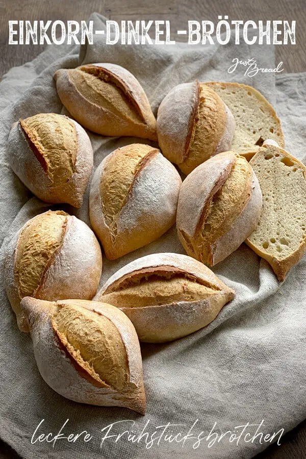 Einkorn Dinkel Brötchen, leckere Frühstücksbrötchen mit tollem Aroma