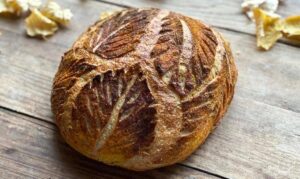 Herbstbrot: Kartoffelbrot im herbstlichen Look