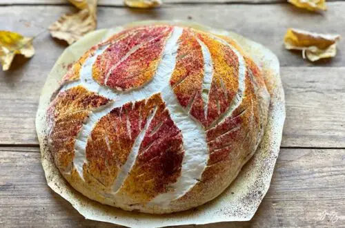 Herbstbrot: Kartoffelbrot im herbstlichen Look