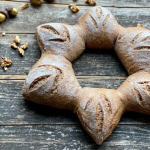 Weinachtsbrot, Walnuss-Sternbrot