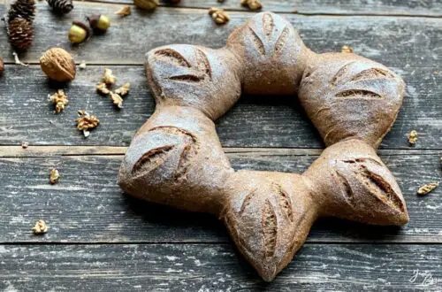 Weinachtsbrot, Walnuss-Sternbrot