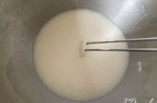 Anstellgut in Wasser auflösen