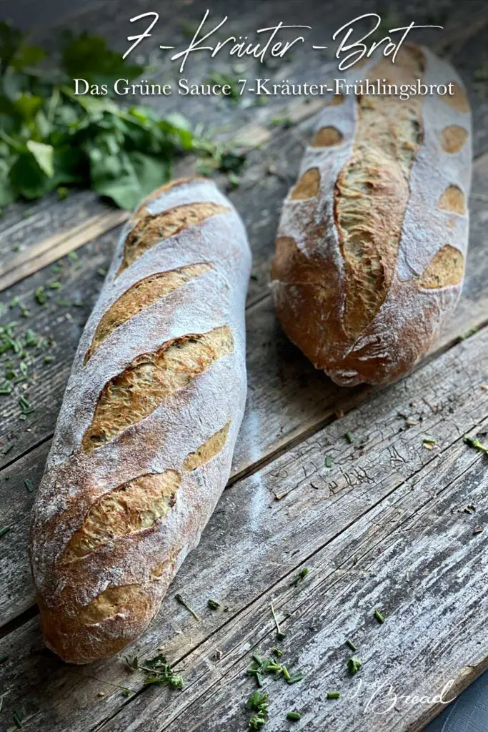 Grüne Sauce Brot, Brot mit 7 Kräutern