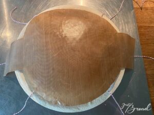 Backpapier darauf legen