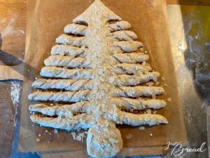 Weihnachts-Baum-Brot, süße Variante, Topping