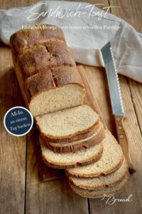 Ein easy-all-in Sandwich mit einer saftigen Krume