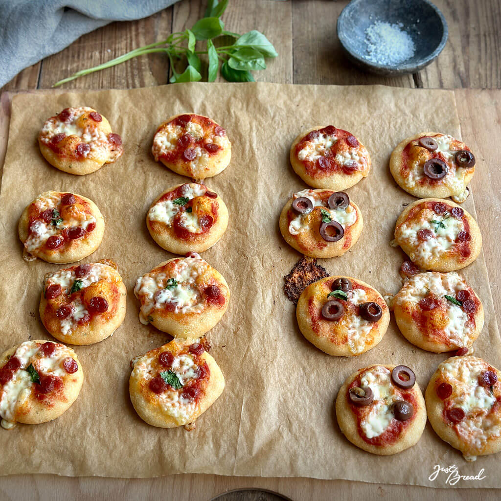 Mini Pizzen, selbstgemachtes Soulfood